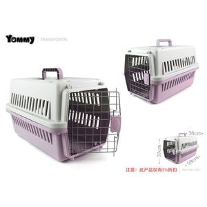 Cage de transport pour animaux Yommy 36x59x37cm en plastique pour chiens et chats - Product Image 3