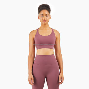 Sujetador Deportivo Sin Tirantes de Alta Calidad y Soporte, 100% Nailon, para Mujer, para Correr, Yoga, Personalizado, Venta al Por Mayor - Product Image 3