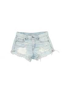 Shorts de Mezclilla para Mujer con Logotipo Personalizado, Estilo Vintage, Lavado Claro, Desgastados, con Dobladillo Deshilachado, Ropa Urbana de Verano de Alta Calidad - Product Image 1