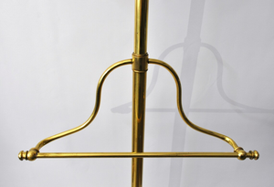 Vintage Brass <b>Valet</b> Stand with Wooden Suit Hanger Freestanding <b>Clothes</b> Rack Coat Jacket Trouser Organizer Bedroom Dressing Room - Product Image 4