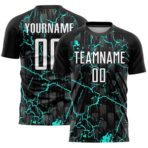 Vente en gros directe OMMIZ INDUSTRY, maillot de football personnalisé à motif africain orange-noir, sublimation - Product Image 2