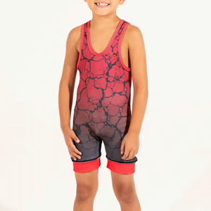 Singlet de Lucha Unisex Morado Ajustado 100% Poliéster Elástico con Logotipo Frontal Estampado por Descarga, Ropa Deportiva de Combate, Talla Adulto 140g - Product Image 3