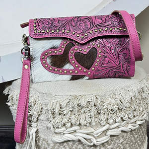 Bolso de Mano de Cuero Vacuno Hecho a Mano de Primera Calidad, Estilo Bohemio, Cierre de Broche, Mini Bolsos Modernos para Uso Diario - Product Image 4
