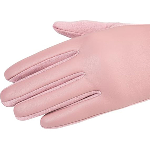 Gants en cuir pour femmes avec doublure en cachemire et pointes des doigts compatibles avec les écrans tactiles pour le temps froid - Product Image 3