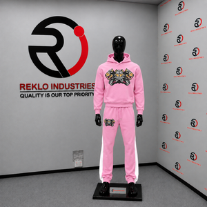 Conjunto Deportivo Personalizado con Sudadera con Capucha y Pantalones Jogger con Estampado Gráfico Rosa para Hombre, Ropa Deportiva Casual al por Mayor - Product Image 3