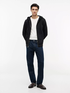 Custom <b>Fleece</b> <b>Zip</b> <b>Up</b> <b>Hoodie</b> Boxy Men's Sweatshirt Plain Solid Color Premium Front Pocket Hoodies Wholesale Products - Product Image 4