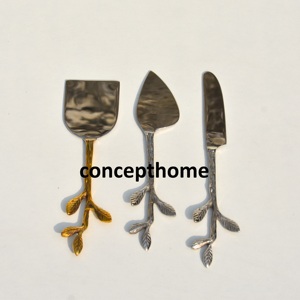 Juego de Cubiertos Ecológicos de Acero Inoxidable con Cuchillos y Cucharas con Mangos en Forma de Hoja para el Hogar y la Escuela - Product Image 5