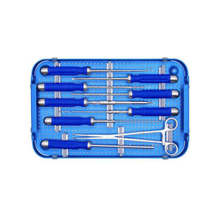 Azicon's Anterior Cervical Plate System Set Spine Surgery Instruments Plate Bender Screwdriver <b>Drill</b> <b>Guide</b> Awl Case Box - Product Image 3