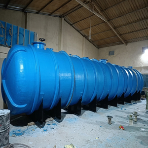 Réservoir de stockage de produits chimiques en PRV, résistant à la corrosion, conteneur industriel pour liquides avec brochage et perçage, fabrication sur mesure - Product Image 4