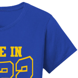 Camiseta Sigma Gamma Rho fabricada en 1922, color azul real, Last Chance, para mujer, con estampado gráfico de hermandad griega, manga corta, cuello redondo, informal - Product Image 3