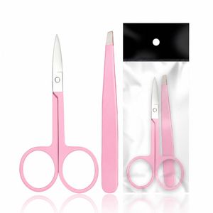 Juego de 2 Pinzas para Cejas de Color Rosa Personalizadas con Bolsa de Polietileno - Product Image 6