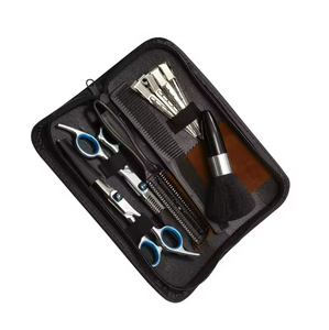 Kit de Coiffure Professionnel à Domicile : Ciseaux de Coiffure, Ciseaux à Effiler, Peigne et Étui pour Hommes - Product Image 4