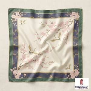 Premium Custom Logo Satin <b>Printed</b> Scarf OEM ODM Private Label Fashion Manufacturer Nigeria Ghana Kenya Congo Senegal Tanzania - Product Image 1