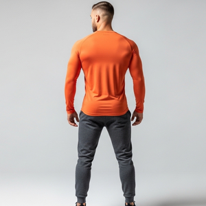 REXFIT SPORTS Camisetas de Manga Larga para Hombre, Material de Punto Suave, OEM, Ropa Deportiva y Casual - Product Image 5