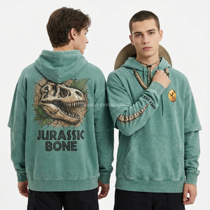 เสื้อฮู้ดพิมพ์ลายหัวกะโหลก Maroon 350GSM Street Trash Skateboard Wheel สำหรับผู้ชาย ผ้าฟลีซฟอกสีสไตล์ Acid Wash แบรนด์เสื้อผ้าสตรีทแวร์อินเทรนด์จากอเมริกา - Product Image 6
