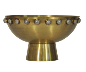 ชามเสิร์ฟอาหารโลหะทองเหลืองอะลูมิเนียมสไตล์โมเดิร์นรักษ์โลก คุณภาพเยี่ยม ขัดเงาสีทอง ทำด้วยมือ ทนทานต่อการซีดจาง ของขวัญจากพระเจ้า - Product Image 3