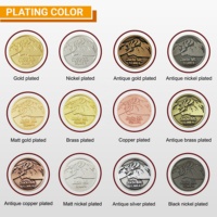 Pièce de monnaie commémorative ronde personnalisée en alliage de zinc plaqué or, moulée sous pression, taille sur mesure, cadeau d'affaires, Chine