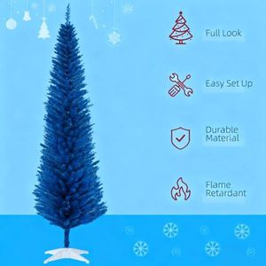 Albero di Natale Realistico Decorato con Punte delle Rami e Supporto in Plastica - Product Image 5
