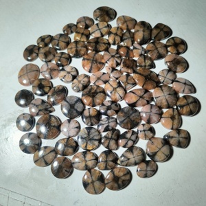 Cuarzo Natural de Calidad Premium, Corte Pera, Gema Suelta Cabujón, Alta Calidad, Parte Posterior Plana, para Fabricación de Joyería de Plata, Colgante - Product Image 5