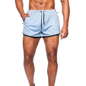 Pantalones Cortos Deportivos de Estilo Vintage para Hombre, Cintura Alta con Cordón Ajustable, para Uso Casual, Fisicoculturismo, Fitness y Entrenamiento - Product Image 3