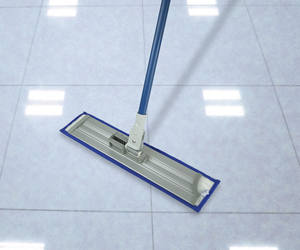 Serpillère plate en microfibre (largeur 50 cm) durable et légère avec un taux de déshydratation de 60 à 70 % et une absorption en moins de 10 secondes pour la maison et le bureau - Product Image 1