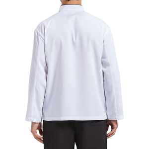 เสื้อเชฟแขนยาวไซส์ใหญ่สำหรับผู้ชาย ชุดยูนิฟอร์มทำอาหารสำหรับพนักงานเสิร์ฟและพนักงานโรงแรม เสื้อคลุมผ้าฝ้ายถัก - Product Image 3