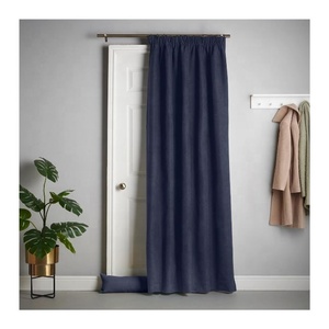 Rideaux de porte occultants épais à œillets simples hiver été salon isolation thermique taille personnalisable couleur ignifuge - Product Image 5