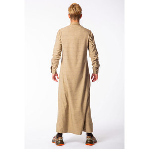 <b>Men</b> Juba High Quality Islamic Clothing Breathable Long Sleeve Loose Fit Robe For Prayer Festival And Family Events - Product Image 2