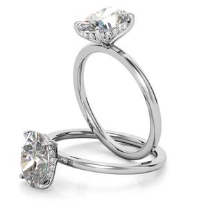 Igi Certified Lab Grown Diamond Engagement <b>Ring</b> Custom 10k 14k 18k Round Cut Lab Created Made Diamond <b>Ring</b> For Women Wear - Product Image 2