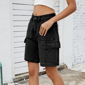 Shorts de Mezclilla para Mujer al por Mayor, Shorts de Tela de Mezclilla Ligera, Shorts de Mezclilla Casuales de Verano, Empaque Personalizado - Product Image 2
