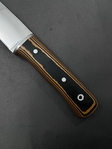 มีดล่าสัตว์ สแตนเลสสตีล มีดแคมป์ปิ้ง ใบมีดแบบ Fixed Blade ด้ามจับ Werzalit พร้อมปลอกหนัง - Product Image 2
