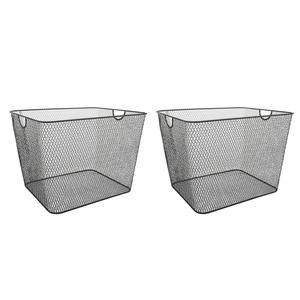 Panier de rangement en métal de style industriel, organisateur durable pour buanderie et placard - Product Image 6