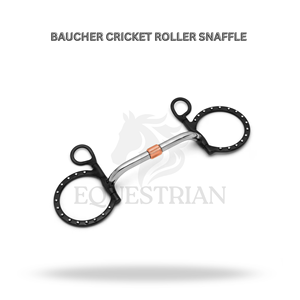 Baucher Cricket Roller Snaffle, mors de cheval, équipement d'équitation - Product Image 3