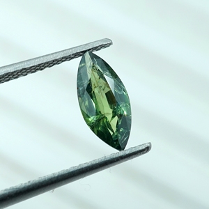 Piedra preciosa de zafiro verde azulado natural, forma marquesa, corte facetado, color verde azul, piedra suelta para la fabricación de joyas. - Product Image 6