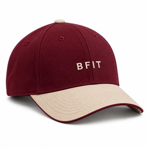 Gorra de Béisbol Unisex Bfit, Gorra Ajustada de 6 Paneles, Color Granate Beige, Letra Bordada, Ropa Casual para Exteriores, Gorra Polo para Adultos - Product Image 5