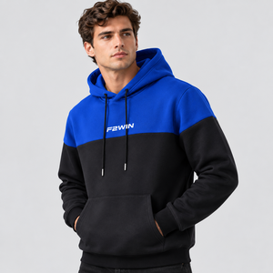 Sudadera con capucha de bloques de color para hombre, informal, de manga larga, con bolsillo canguro - Product Image 5