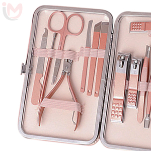 Professional 10 in 1 <b>Nail</b> <b>Kit</b> Stainless Steel Manicure Tools Set with Case Portable Grooming Beauty Accessories for Adults - Product Image 4