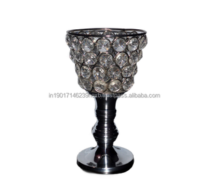 Dinnerware <b>Crystal</b> Design Candle Holder Silver Decor Other Shiny Candle <b>Stand</b> Indoor And Outdoor Candle Votive - Product Image 6