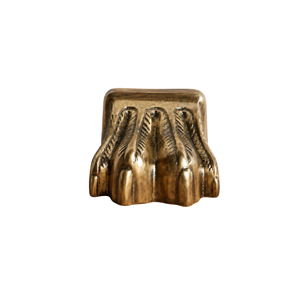 Butée de porte en laiton antique, design feuille décoratif, robuste, support de porte au sol, vintage, pour maison, bureau, hôtel, quincaillerie décorative - Product Image 1