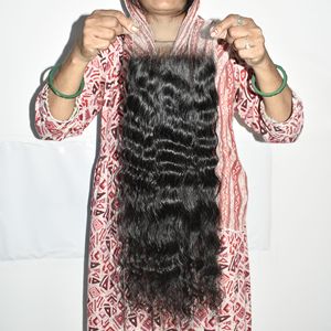 Produit de gros Genius : Extensions de cheveux humains indiens bruts, bouclés, naturels, avec closure HD 6*6, double trame machine, Remy, couleur noire - Product Image 1