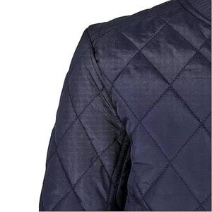 Trendy <b>Men</b> Diamond Quilted <b>Flight</b> <b>Jacket</b> Waterproof Warm Padded Outerwear With Ribbed Collar And Cuffs - Product Image 6
