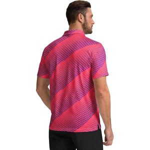 Chemise de golf pour homme à motif chevron, motif flèche dynamique, haut de sport, design performant, jersey athlétique à col - Product Image 4