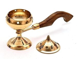 Quemador de Incienso de Metal Hecho a Mano con Base Estable, Uso Religioso, Compatible con Incienso Indio 100% Natural y Ecológico - Product Image 4