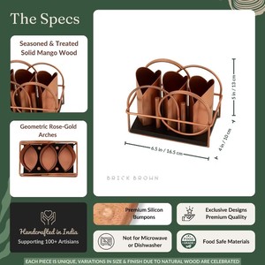 Modern <b>Copper</b> Flatware Set With Spoon Fork Bottle Opener Rust Resistant Metal <b>Utensil</b> Holder For Party Use - Product Image 5