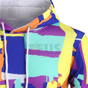 Vêtements d'hiver pour adultes, sweat-shirts à capuche pour hommes, sublimation, coton mélangé, qualité supérieure, design personnalisé - Product Image 4