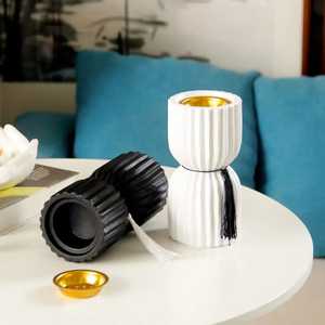 Luxury Resin <b>Incense</b> <b>Cone</b> Burner Bakhoor Holder Decorative Aromatherapy Burner Home Fragrance Diffuser for Living Room Office - Product Image 2
