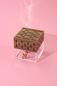 Exclusivo Juego de Regalo de Quemador de Incienso de Sándalo con Incrustaciones de Nácar y Anís Estrellado, Hecho a Mano, de Lujo, Religioso, para Eid, Ramadán, Árabe - Product Image 5