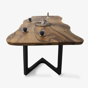 Acacia Live Edge Table de bar déroulante Mobilier d'hôtel Écologique pour l'entrée Hôtels Villas Bars Restaurants Salle à manger Ferme - Product Image 6