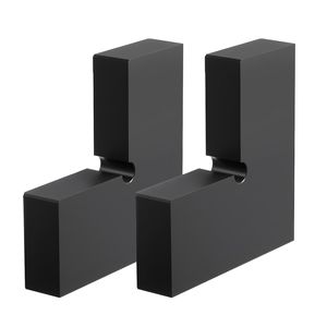 Confezione da 2 Connettori Angolari Rettangolari in POM per Corrimano, Accessori per Estensione Ringhiere Scale, Componenti per Scale - Product Image 1