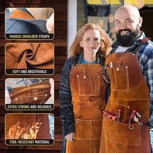 <b>Waterproof</b> <b>Work</b> Apron Adjustable Cross back Multi Pocket Utility Apron Dust Proof Workshop Repair Maintenance Workwear durable - Product Image 6